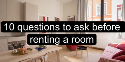 10 questions to ask before renting a room