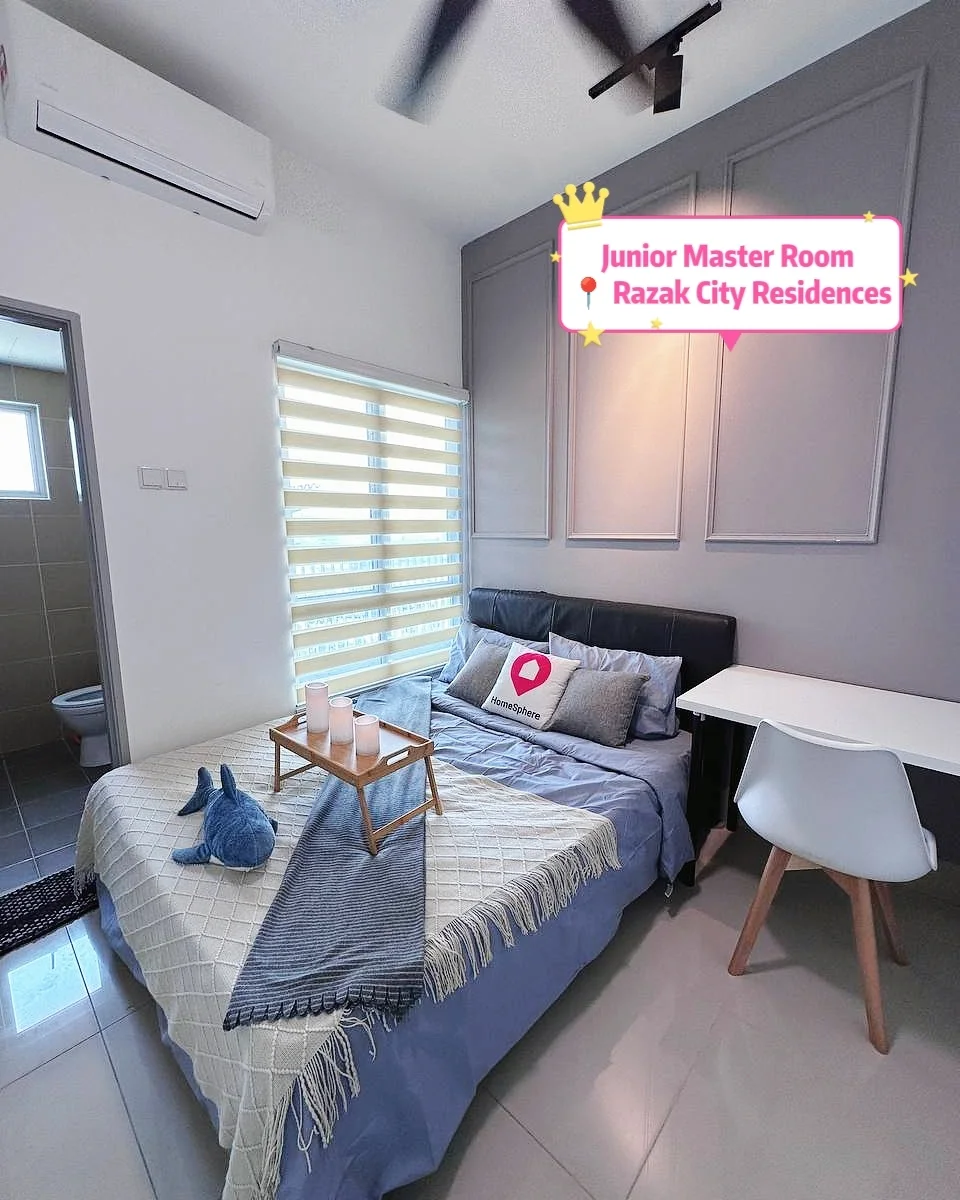 Quickly ‼️ Modern Cozy Master Room At Razak City Residences | RoomGrabs