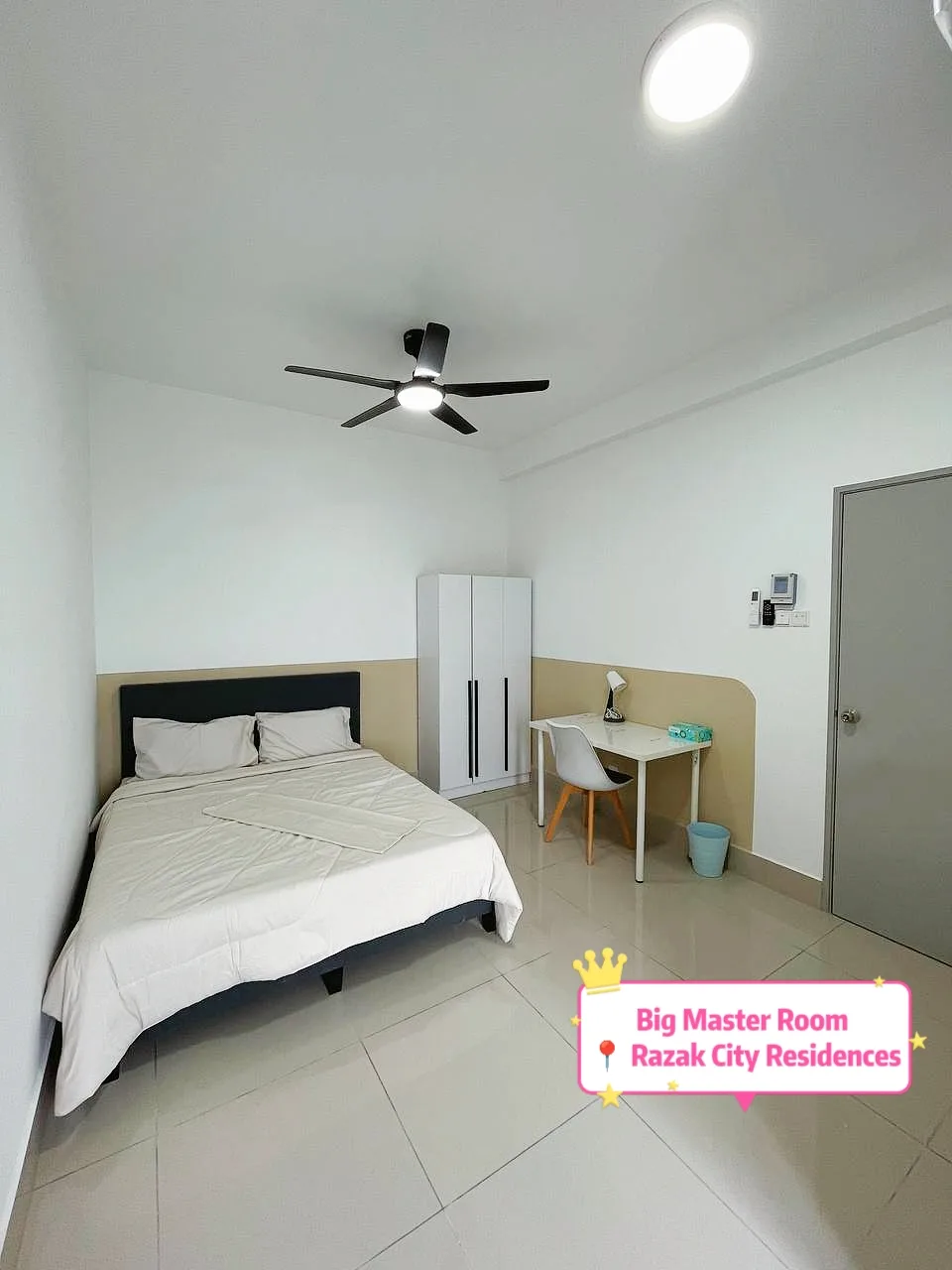 Ready Move In Big Master Room At Razak City Residencec | RoomGrabs
