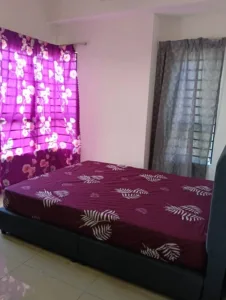 Master bedroom at tasik prima for female with private bath