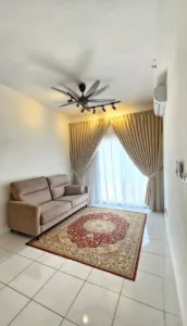 fully furnished studio in villa puteri condominium