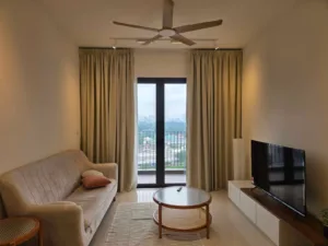 Furnished master bedroom at Loyal Garden Residences