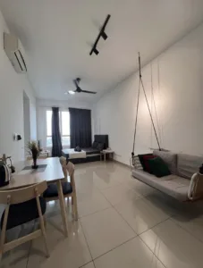 Well furnished bedroom with a private bedroom in Harrington Suites