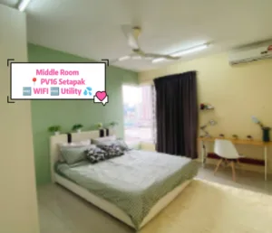 Middle Room for Rent at PV16 Setapak Suitable TARUMT Student
