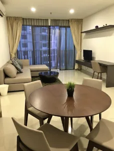 Well furnished bedroom in Pangsapuri Meridian Medini