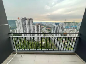 Fully furnished middle room with aircon &balcony at The Hamilton