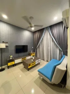 Fully furnished studio condo for rent at Sky Condominium