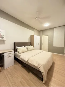Furnished bedroom for rent in Cahaya Permai Apartment