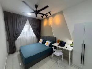 💃🏻Female Unit MASTER BEDROOM🛀🛀PRIVATE BATHROOM ✨Residensi Riamas, OKR