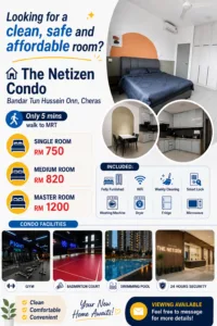 Female Single Room @ The Netizen BTHO Walking to MRT 5 Female Single Room @ The Netizen BTHO Walking to MRT