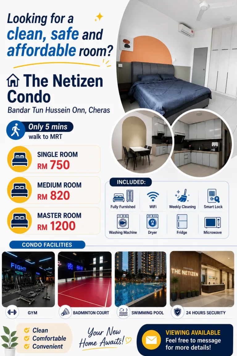 Female Single Room @ The Netizen BTHO Walking to MRT 3 ChatGPT Image Jul 18 2026 01 58 26 PM | RoomGrabs