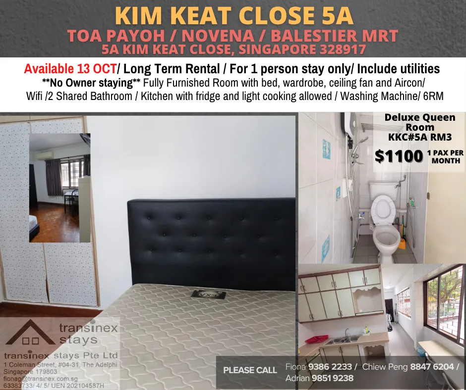Room for rent / TOA PAYOH/ Common room Available 13-Oct 1 IMMEDIATELY KKC5ARM3 1280 1 | RoomGrabs