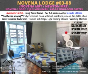 Room for rent / 1pax stay / Available 14 Oct