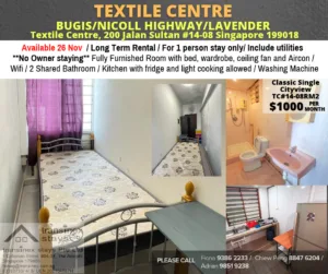 Room for rent/Beach Road/Classic room/Available 26 November 5 Room for rent/Beach Road/Classic room/Available 26 November