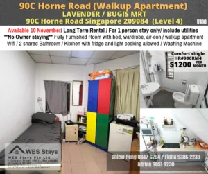 Room for rent / BUGIS /Classic Room/ Available NOV 10 5 Room for rent / BUGIS /Classic Room/ Available NOV 10