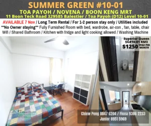 Room for rent / TOA PAYOH/Common room/ Available 7 Nov 5 Room for rent / TOA PAYOH/Common room/ Available 7 Nov